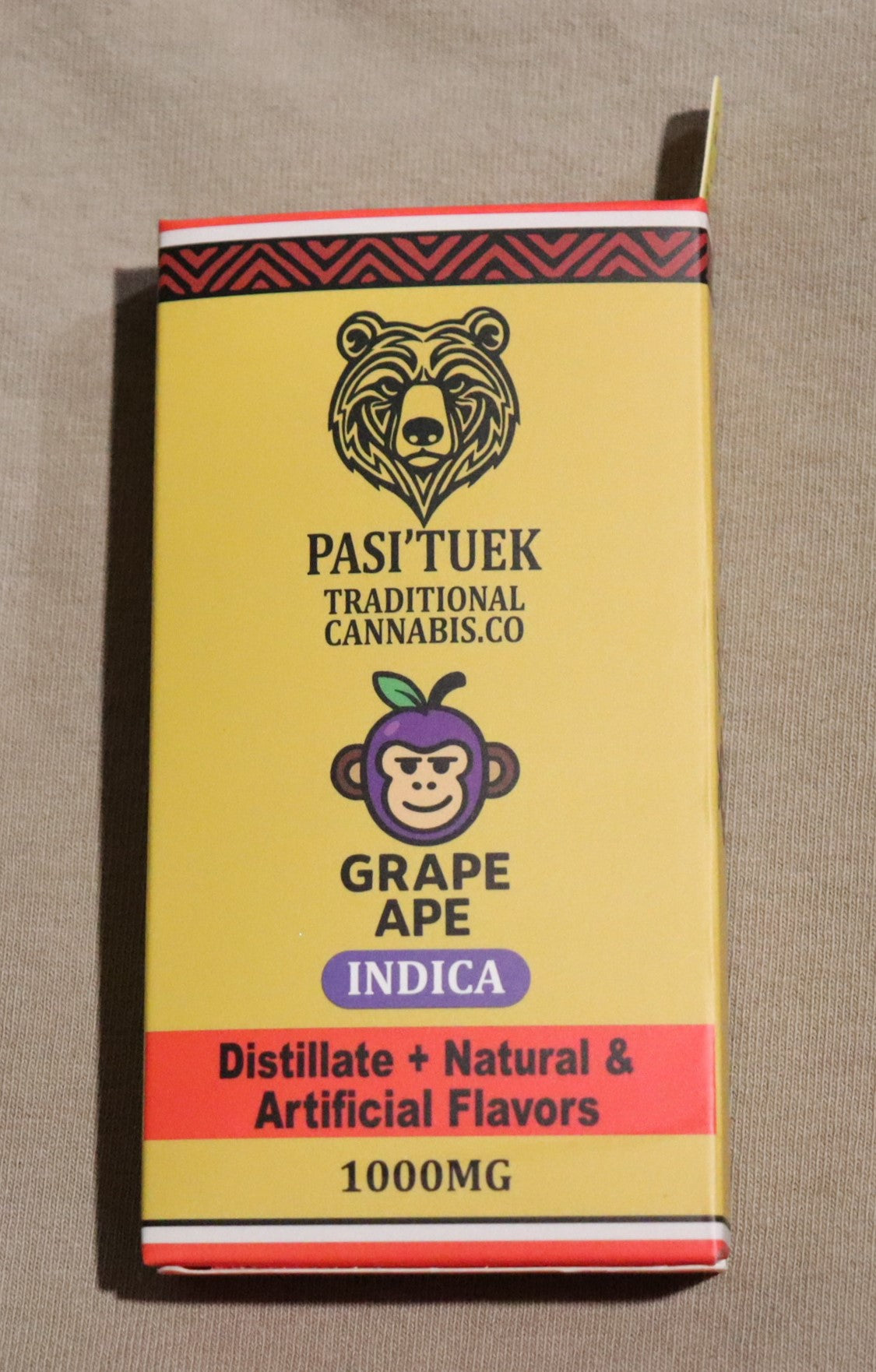 Pasi'tuek 1g THC Vape- Indica