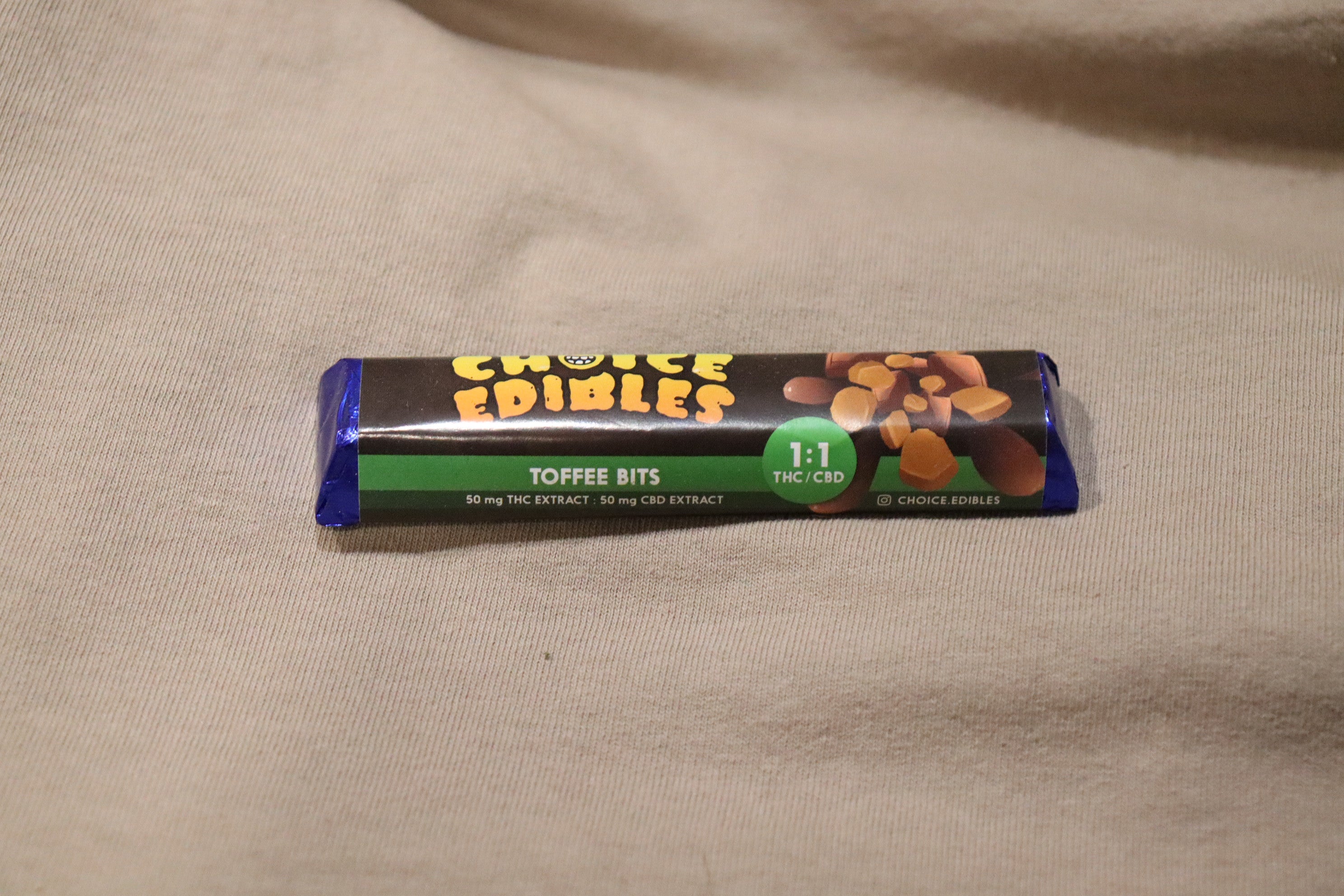 Choice Edibles Chocolate Bar CBD & THC